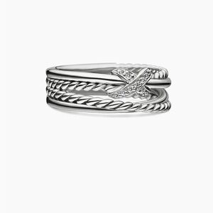 David Yurman X Crossover Band Ring in Sterling Silver